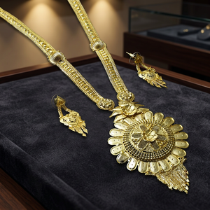 Juego de Joyería de Moda de Oro Micronizado de 14K, 18K, 24K al por Mayor, Collares Largos de Latón con Relleno de Oro, Diseño Tradicional - Product Image 5