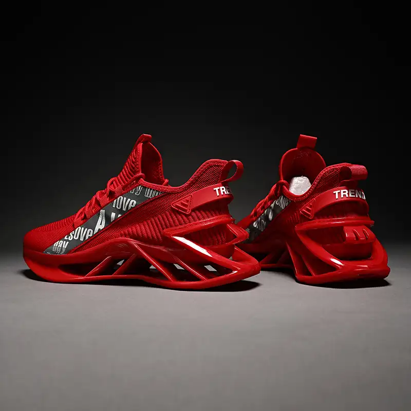 Мужские кроссовки 2021, кроссовки для бега, дышащая мужская обувь, тренировочная модная мужская повседневная красная обувь для мужчин