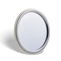 Classique Vente Chaude Mini Rond En Cuir PU Conception Mignonne Miroir De Maquillage À Main