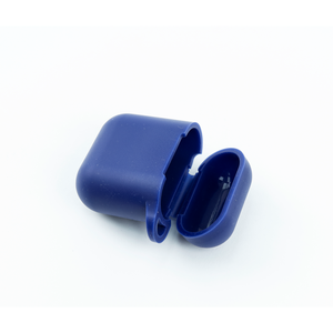 Étui pour écouteurs Bluetooth moulé avec poignée portable, housse de protection anti-chute, étui de protection complet en silicone bleu GR305 - Product Image 1