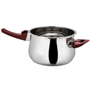 <span class=keywords><strong>Olla</strong></span> a Presión Elegante en Forma de <span class=keywords><strong>T</strong></span> de Acero Inoxidable 304 con Diseño Floral y Botón de Presión, Segura y Fácil de Usar - Product Image 2
