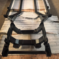 Supports de montage industriels en tôle de cuivre et acier inoxydable découpés au laser, production sur mesure avec épaisseur personnalisée et revêtement en poudre OEM