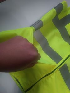 Gilet securite combinaison réfléchissante multi-couleur sweats à capuche matériau réfléchissant salut viz vêtements de travail - Product Image 5