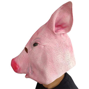 <span class=keywords><strong>Masque</strong></span> d'animal en latex d'<span class=keywords><strong>horreur</strong></span>, <span class=keywords><strong>masque</strong></span> de fête d'Halloween pour le visage entier avec des caractéristiques effrayantes et amusantes - Product Image 4