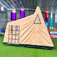 Grande Tente de Camping Gonflable de Luxe 4 Saisons pour Famille, Style Glamping