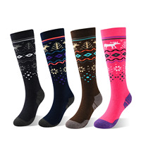 Vente en gros de chaussettes d'hiver en laine durables et confortables personnalisées pour adultes chaussettes de chasse chaudes en laine mérinos pour snowboard