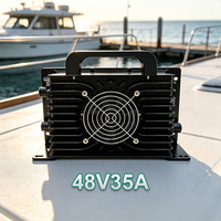 Chargeur de batterie de moto électrique embarqué 2KW CANBUS étanche 24V 36V 48V 60V 72V US EU pour véhicule électrique