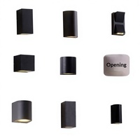 Lámpara de Pared Exterior LED Europea, Impermeable, de Doble Cabezal, Minimalista, con Carcasa de Aluminio, Resistente a la Lluvia, Fabricantes de Zhongshan, Venta al por Mayor