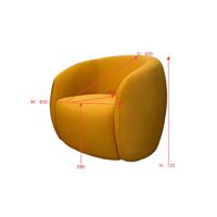 Canapé antique spécial de luxe Offre Spéciale dernier fauteuil confortable en tissu chaise de loisirs en tissu de velours minimaliste de qualité supérieure