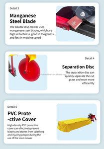 Débroussailleuse rotative de haute qualité pour tracteur, outil de débroussaillage et de défrichage le plus vendu par le fabricant - Product Image 3