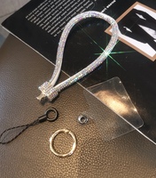 Rantai ponsel mewah baru Dompet gantungan kunci gelang penjualan laris gantungan kunci bling grosir