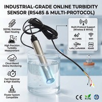 Analyseur de turbidité en ligne en acier inoxydable RS485 GPRS/4G/WIFI/LoRa LoRaWAN, capteur de détection de turbidité de l'eau, système de bouée flottante