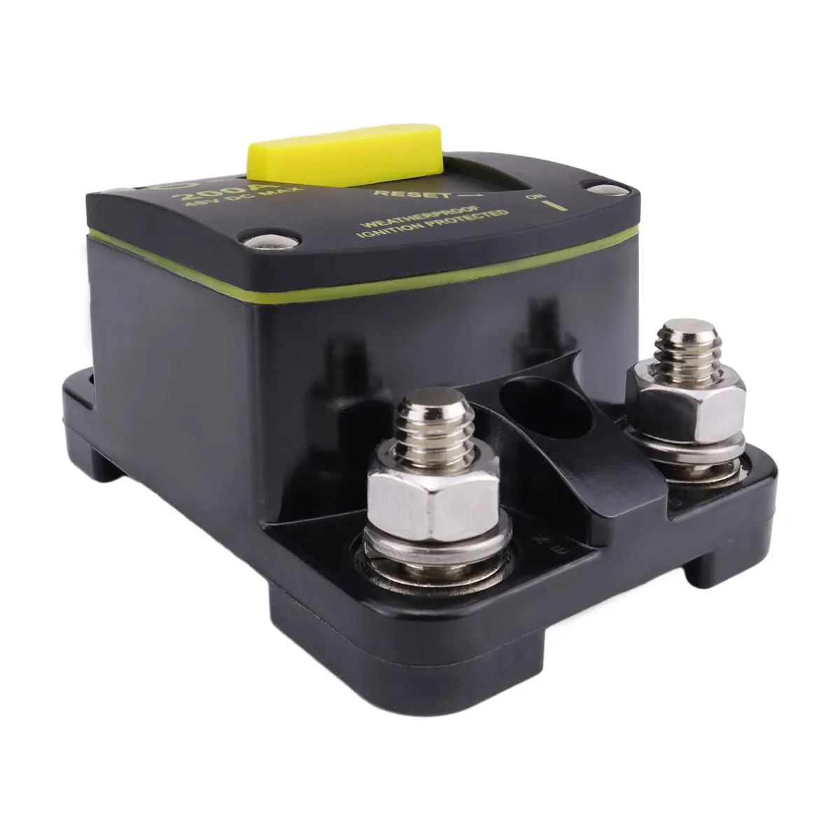 50A Disyuntor Fusible Reinicio 12-48V DC Amplificador de audio para automóvil Disyuntor Impermeable Protección contra sobrecarga de cortocircuito de alta corriente