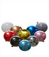 Ballons disco 4D de 22 pouces, ballons ronds en feuille d'aluminium 3D, adaptés aux mariages, aux fêtes d'anniversaire et aux accessoires de fête, vente en gros.