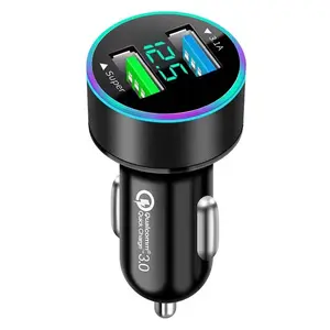 USB Type C Fast Charging Car Charger 58.5W QC3.0 PD 36W LED Indicator Quick Charge for iPhone Samsung iPad Macbook Laptop