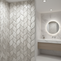 Parquet en mosaïque de marbre moderne pour murs intérieurs et villas – Design tendance