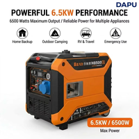 Generador de Gasolina con Inversor de 6.5kW, Generador Digital Silencioso de 6500W, Generador Portátil de Gasolina, Fuente de Energía de Respaldo para Emergencias en el Hogar