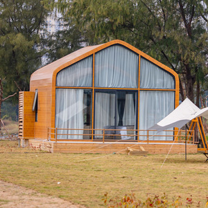 Cabaña moderna de estructura de acero con aguas termales para uso en complejos turísticos - Product Image 2