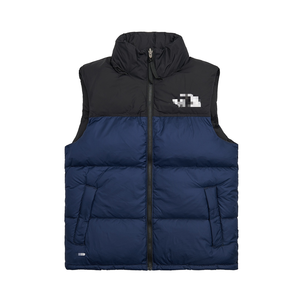 Veste matelassée noire de haute qualité personnalisée <span class=keywords><strong>North</strong></span>, gilets en duvet de marque pour hommes en hiver - Product Image 3