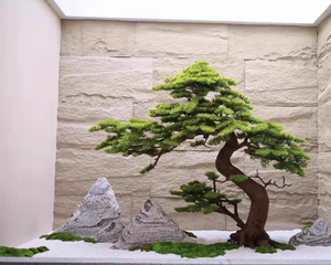 Хит продаж: Искусственное сосное дерево большого размера на заказ для интерьера, бонсай для отелей, ландшафтного дизайна садов и наружного декора - Product Image 3