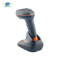 Lecteur de codes-barres 2D sans fil portable Dyscan avec capteur COMS, interface USB et COM, batterie remplaçable et base de charge