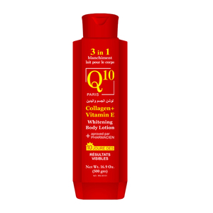 ROUSHUN <span class=keywords><strong>Q10</strong></span> 3 en 1 Loción <span class=keywords><strong>Corporal</strong></span> Blanqueadora con Colágeno y Vitamina E, <span class=keywords><strong>Crema</strong></span> Hidratante y <span class=keywords><strong>Reafirmante</strong></span> para el Cuidado de la Piel, 500g - Product Image 1