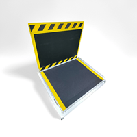 Nouvelle rampe télescopique intégrée électrique manuelle avec revêtement en aluminium pour l'accès des fauteuils roulants aux autocars de passagers