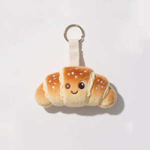 Tùy Chỉnh Dễ Thương Phim Hoạt Hình Croissant Sang Trọng Mặt Dây Chuyền Nhồi Bông Đồ Chơi Mềm Móc Chìa Khóa Ba Lô Vòng Chìa Khóa - Product Image 2