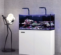 Maiguang Ls Atoll Series, aquarium rectangulaire moderne en plastique écologique, 220v, entièrement automatique, contrôlé par application, pour poissons coralliens d'eau de mer