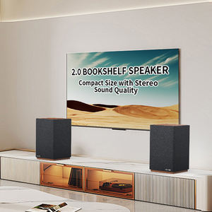 Enceinte bibliothèque 2.0 60W RMS en tissu pour système home cinéma avec capacité DSP, modes Musique, Film, Dialogue et connexions multiples - Product Image 2