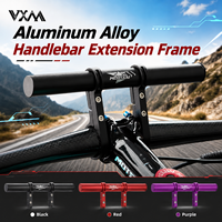 MOTSUV Extension de Guidon de Vélo en Alliage d'Aluminium, Support Multiusage pour Éclairage et Support Téléphone, Pièces de Cyclisme