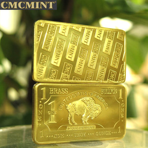 Lingotto da 1 Oncia in Ottone Massiccio 999 Fine, Baffalo, con Incisione CMC <span class=keywords><strong>MINT</strong></span> sul Retro B51b - Product Image 4