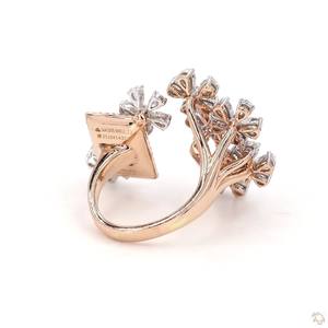 Designer Gold <b>Diamond</b> <b>Ring</b> for Women Premium Fine Jewelry Sparkling Engagement Wedding Fashion Daily Wear Gift - Product Image 4