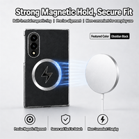 Coque de protection antichoc en PU électroplaqué, design fin et magnétique, style professionnel, sensation de luxe, pour Z Fold 8/7/6/5/4/3