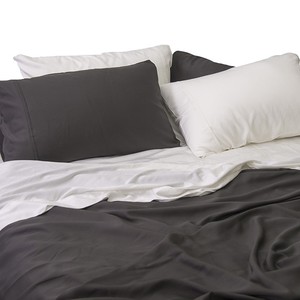 Phong Cách Bắc Âu 300TC Mượt Mà Mát Mẻ 100% Bé Satin Đồng Bằng Hữu Cơ Lyocell Vải Tre Bộ Đồ Giường - Product Image 4