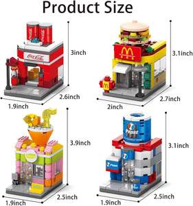 EPT Wholesale Toys Kids 8 in 1 3D Building <strong>Block</strong> Sets <strong>Mini</strong> City Street View Building <strong>Blocks</strong> - Product Image 5