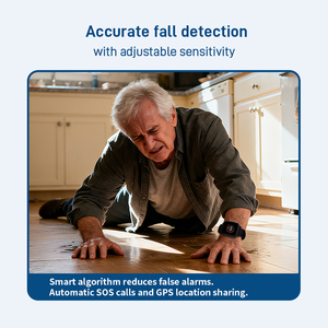 OEM ODM personalizzabile 4G SOS orologio per bambini anziani GPS Tracking SOS emergenza quadrato AMOLED Display impermeabile IP67 - Product Image 5