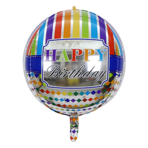 Emay, OEM Factory, 22 pulgadas, letras impresas en arcoíris, helio, suministros para fiesta de cumpleaños, decoración redonda, globos de aluminio - Product Image 6