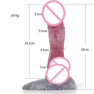 Nuevo Dildo Grande <span class=keywords><strong>de</strong></span> Silicona Impermeable con Forma <span class=keywords><strong>de</strong></span> Pene <span class=keywords><strong>de</strong></span> Perro Policía, Colorido, para Masturbación Femenina, Sensación Realista - Product Image 6