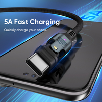 Câble de charge super rapide Type-C 5A 240W |   Câble de charge et de synchronisation de données Type C vers C PD 240W pour téléphones portables, ordinateurs portables, tablettes
