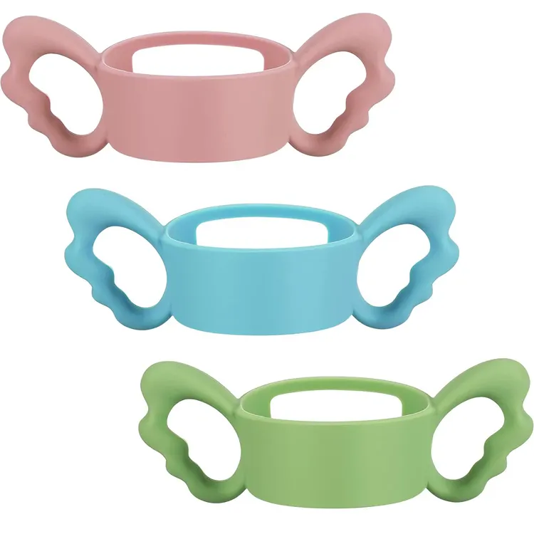 Silicone Wide-Neck Baby Bottle Handle Bottle Handles Universal Fit Baby Bottle Holders with Easy Grip Handles for Baby