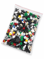 Assortiment de 500 attaches de garniture automobile directement de l'usine pour fixation universelle des panneaux de porte, pare-chocs et ailes de voiture