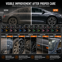 Produits chimiques professionnels pour l'entretien automobile 4L, formules multiples pour le nettoyage, la décontamination, la restauration et le detailing