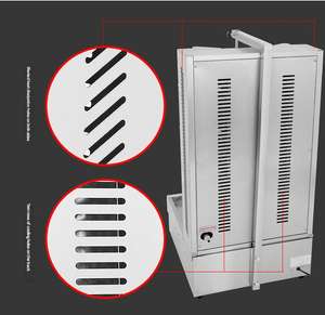 Barbecue à gaz commercial de style moyen-oriental à trois/quatre/cinq têtes avec moteur rotatif pour saucisses turques et brésiliennes - Product Image 6