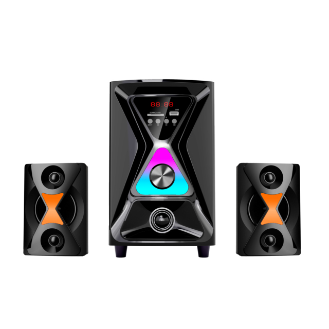 New High Quality Bestselling Home Theater Multimedia Speaker with RGB Light for 5.2 30-50W Output Remote Control