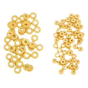Perles d'espacement rondes en cuivre plaqué or 6mm 8mm pour la fabrication de bijoux, bracelets, colliers et accessoires DIY - Product Image 4