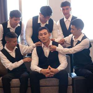 2026 NUOVO Abito da Sposo KJ, Completo da Uomo Slim-fit Stile Coreano <span class=keywords><strong>per</strong></span> Matrimonio, <span class=keywords><strong>Costume</strong></span> da Testimone, Abito da Uomo <span class=keywords><strong>per</strong></span> Cerimonie - Product Image 4