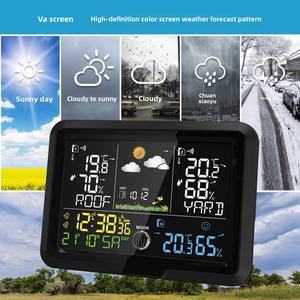 Medidor <span class=keywords><strong>de</strong></span> Temperatura y Humedad Interior/Exterior con Pantalla a Color 5087, Pronóstico del Tiempo, Corrección Automática <span class=keywords><strong>de</strong></span> Hora, <span class=keywords><strong>Fase</strong></span> Lunar, RF - Product Image 4