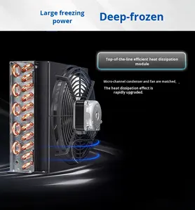 Congelatore a Risparmio Energetico da 190L 220V con Maniglia Frontale, Frigorifero Elettrico per Uso Commerciale, Domestico, Camper e Hotel - Product Image 2