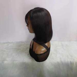 วิกผมบราซิลแบบตรงราคาถูก วิกผมบ๊อบสั้นแบบขายส่ง วิกผมลูกไม้ปิดหน้าผากสำหรับผู้หญิง วิกผมแท้ 100% จากผู้ขายวิกผม - Product Image 4